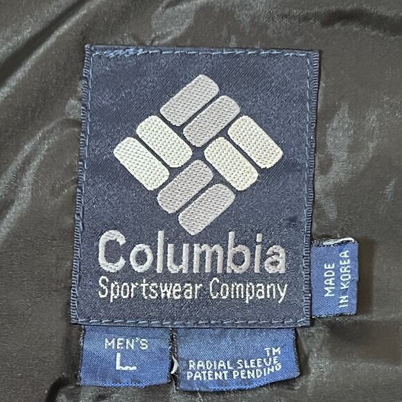 VTG Columbia Colorblock Puffer Jacket Mens Large Neon Pink Black Retro Throwback - Picture 4 of 12